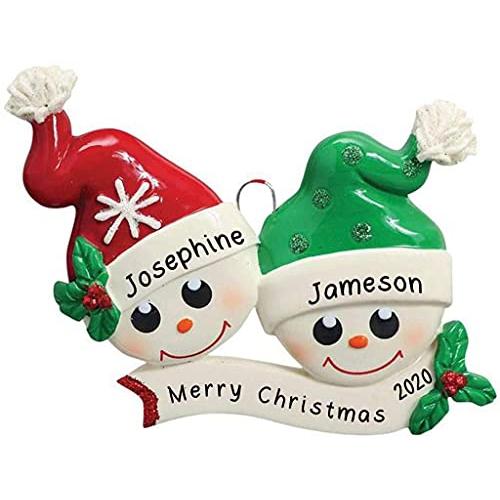 Snow Faces Personalized Ornament