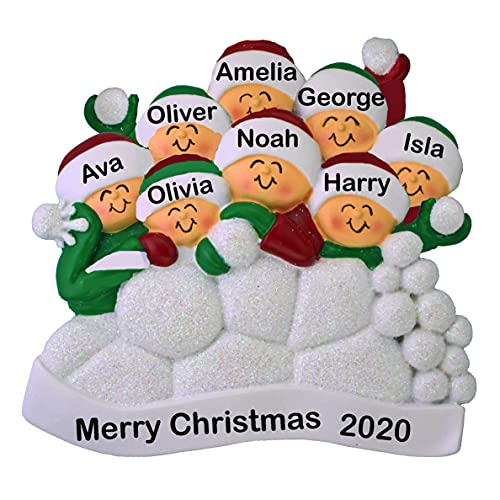 Snowball Family Ornament (Family of 8)