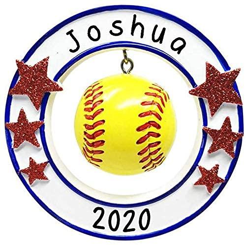 Softball Girl Personalized Ornament (Softball Star)