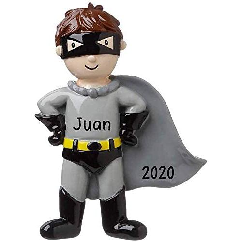 Super Hero Ornament (Grey)