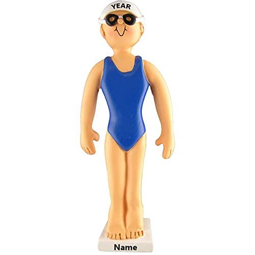 Swimmer Personalized Ornament (Swimmer Female) Default Title