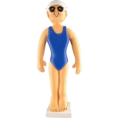 Swimmer Personalized Ornament (Swimmer Female)