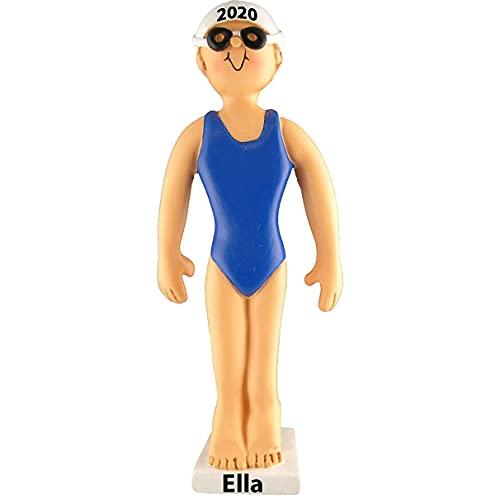 Swimmer Personalized Ornament (Swimmer Female)