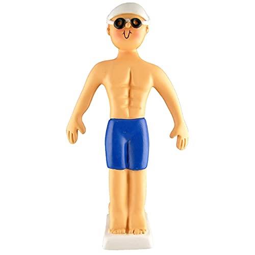 Swimmer Personalized Ornament (Swimmer Male)