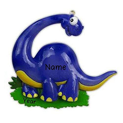 T-REX Dinosaur Personalized Ornament (Blue) Default Title