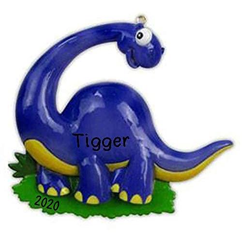 T-REX Dinosaur Personalized Ornament (Blue)