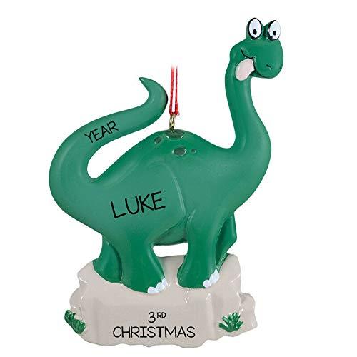 T-REX Dinosaur Personalized Ornament (Green Dino) Default Title