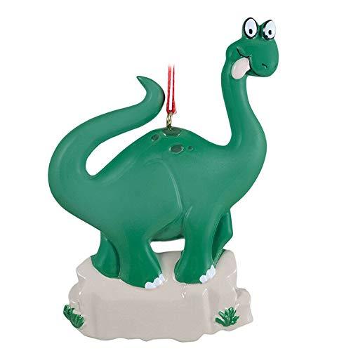 T-REX Dinosaur Personalized Ornament (Green Dino)