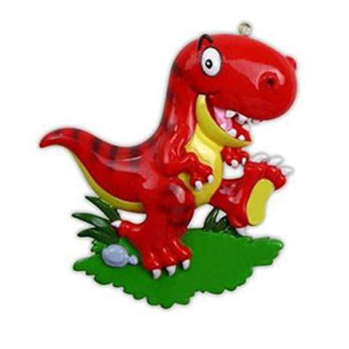 T-REX Dinosaur Personalized Ornament (Red)