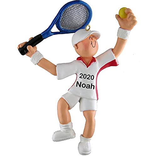 Tennis Boy Personalized Ornament (Tennis Boy)