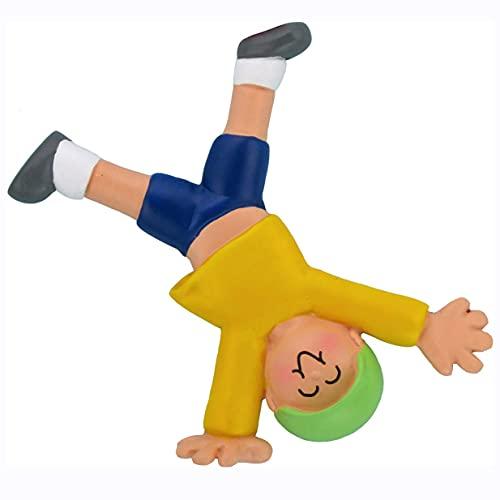 Tumbling Kid Personalized Ornament (Tumbling Boy Ornament) Default Title