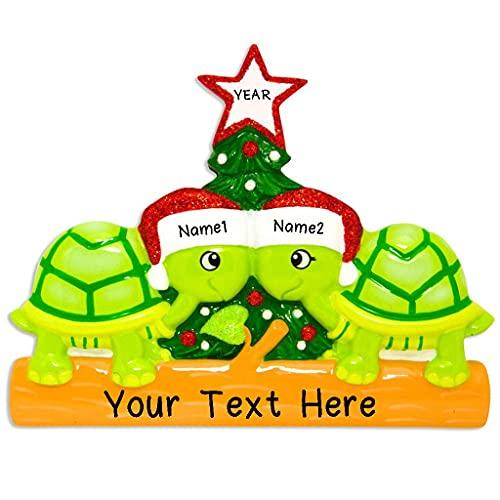 Turtle Family Personalized Ornament (Family of 2) Default Title