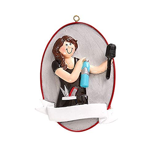 Women Beauty Saloon Personalized Ornament (Hair Stylist Gal) Default Title
