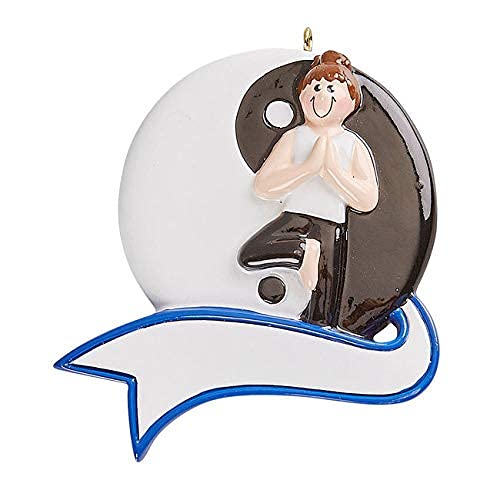 Yoga Female Personalized Ornament (Yoga Girl Ying Yang) Default Title