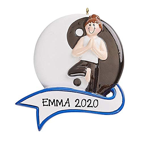 Yoga Female Personalized Ornament (Yoga Girl Ying Yang)