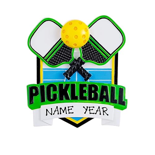 Pickle Ball Personalized Christmas Ornament
