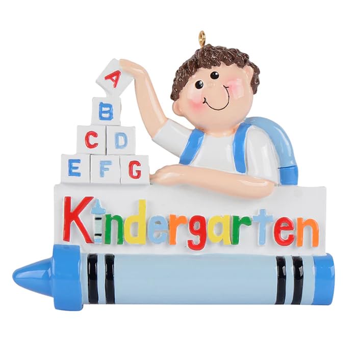 Kindergarten Personalized Ornament Boy Starting Kindergarten 2024