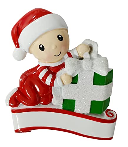 Personalized Baby`s First Christmas Ornament