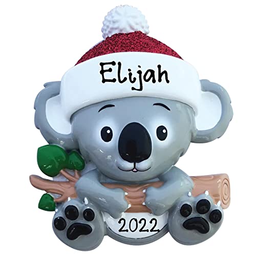 Personalized Koala Joeys Pap Christmas Ornament