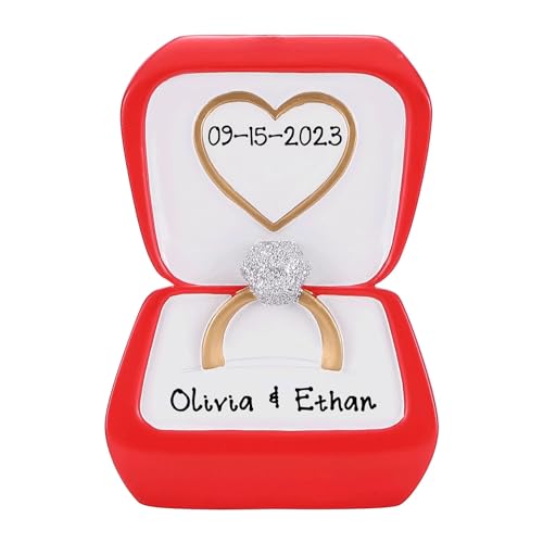 Personalized 2023 Just Married Ornament (Wedding Ring)