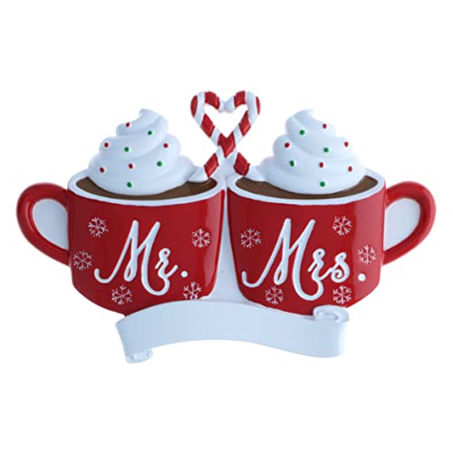 Mr. & Mrs. Hot Cocoa Personalized Christmas Ornament