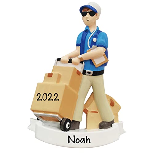 Personalized Delivery Guy Ornament