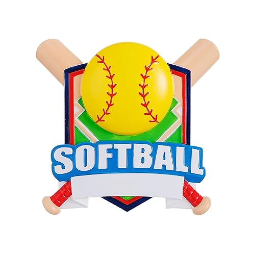 Softball Shield Personalized Softball Girl Ornament 2023