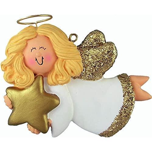 Angel with Star Ornament (Female Blonde)