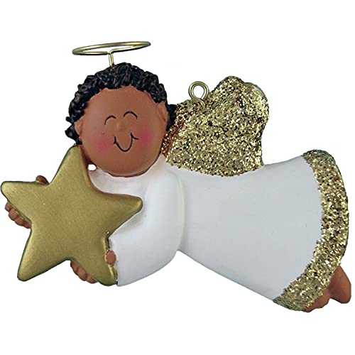 Angel with Star Ornament (Male African American)
