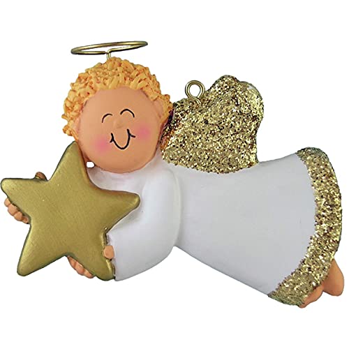 Angel with Star Ornament (Male Blonde)