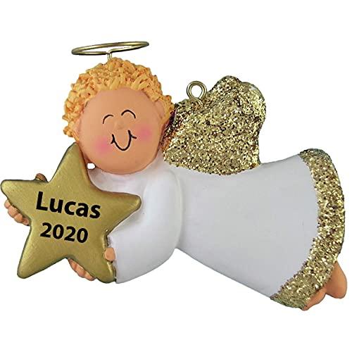 Angel with Star Ornament (Male Blonde)