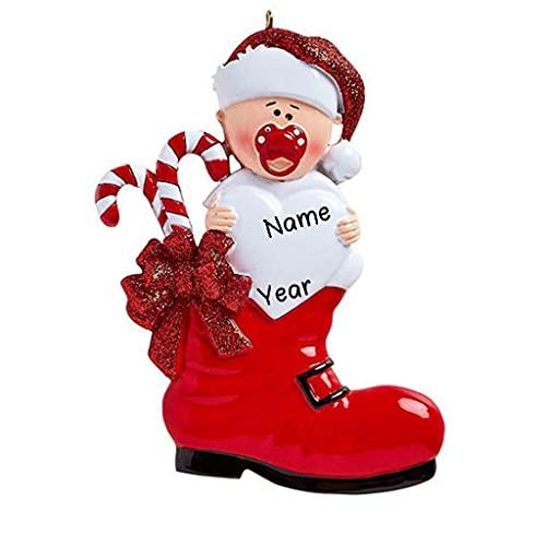 Baby Boot (Red) Ornament