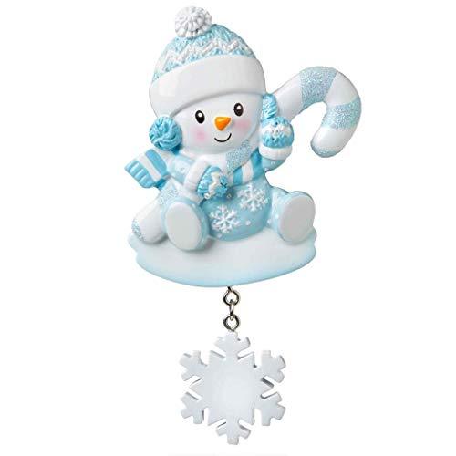Baby Decorating Christmas Lights Ornament (Blue Snow Baby)