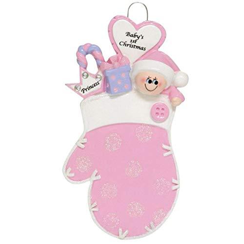 Baby Mitten (Pink) Ornament