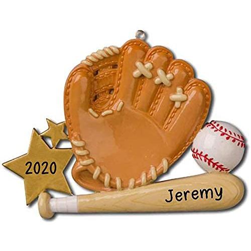 Baseball Glove and Bat Ornament