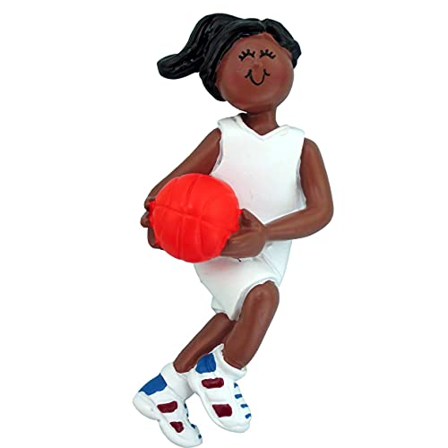 Basketball Ornament (Female African American)