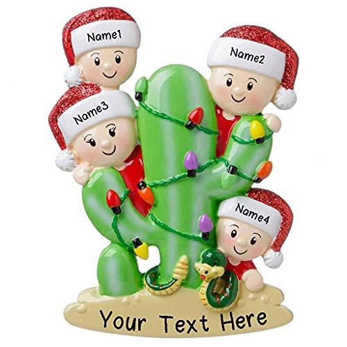 Cactus Family Ornament (Family of 4)