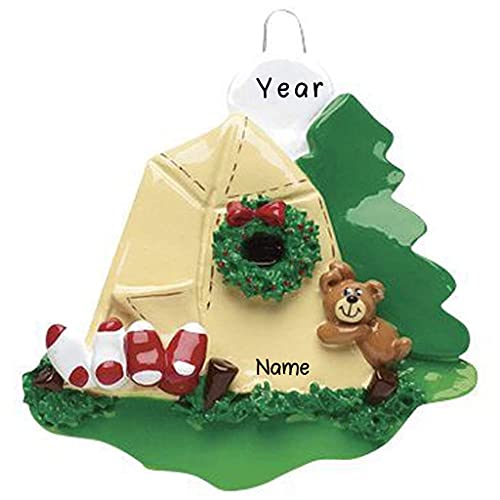 Camping in a Tent Ornament
