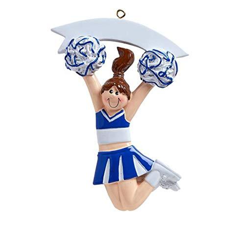 Cheering Girl (Blue) Ornament