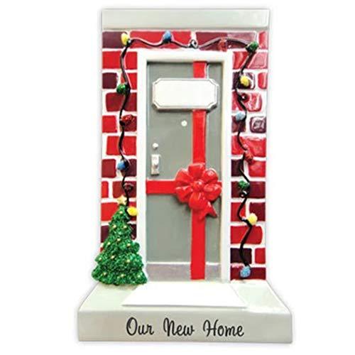 Door Brick House Our First Home Ornament