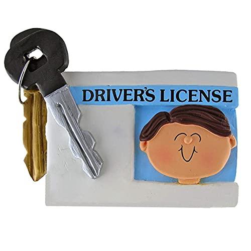 Driver's License Ornament (Male Brown Hair)