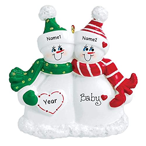 Expecting Snow Family Ornament (Family of 2)