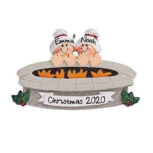 Fire Pit Family Ornament (Family of 2)