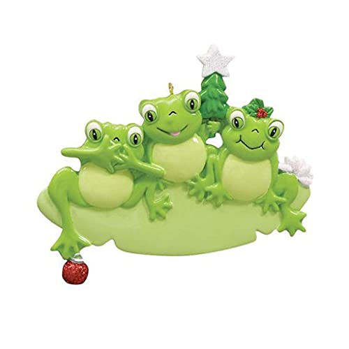 Frog Pad Ornament (Family of 3)