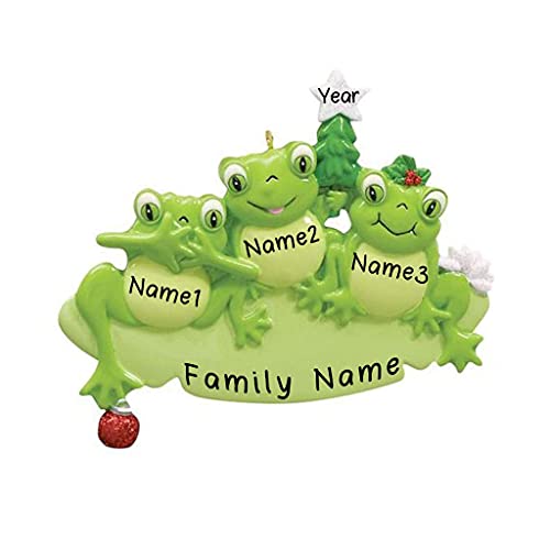 Frog Pad Ornament (Family of 3)