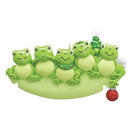 Frog Pad Ornament (Family of 5)