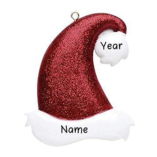Glitter Santa Hat Ornament