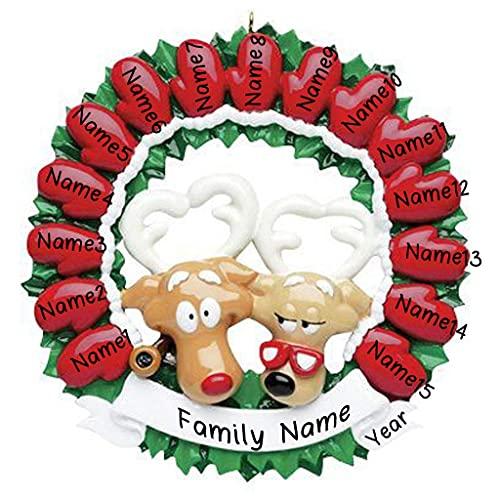 Grandma and Grandpa Reindeer 15 Mittens Personalized Ornament Default Title