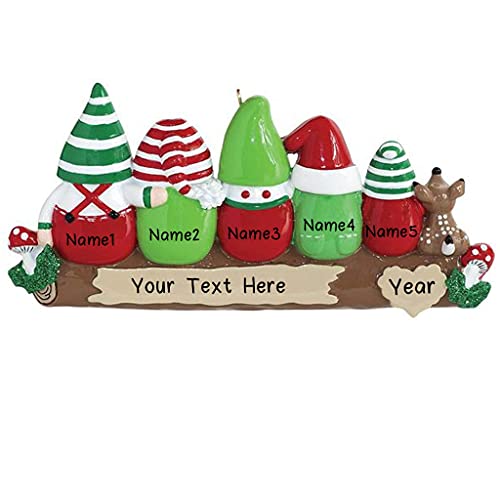 Idle Gnomes Family Ornament (Family of 5)