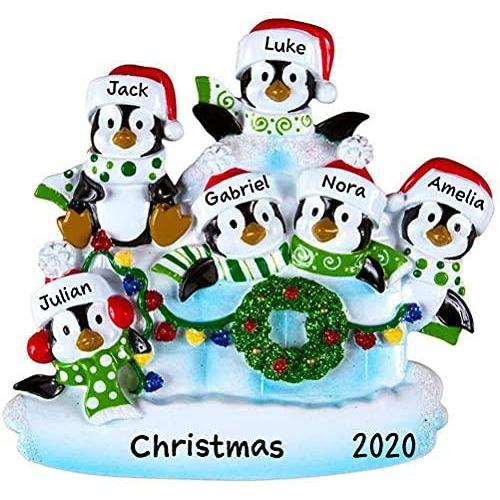 Igloo Penguin Family Ornament (Family of 6)
